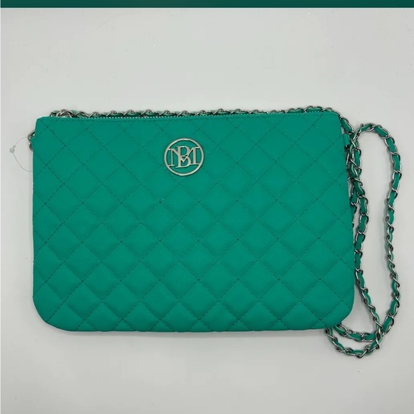 Badgley Mischka Handbags - Elegant Green Quilted Women Bag